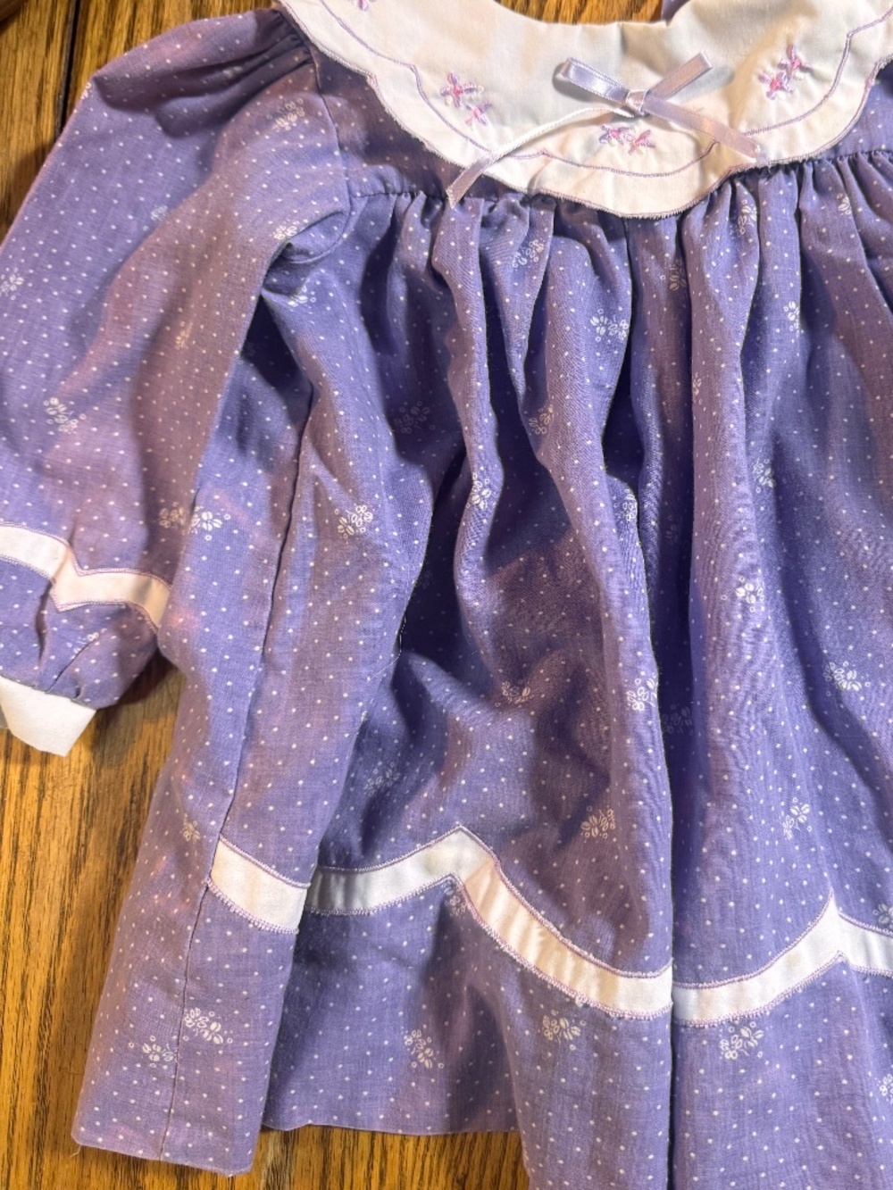 Vintage Mayfair Toddler Girls Dress 3T Purple Floral Peter Pan Collar Keywords: